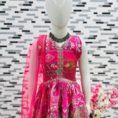 New Designer Heavy Japan Satin Embroidery Work Topp And Shararaa OC-163