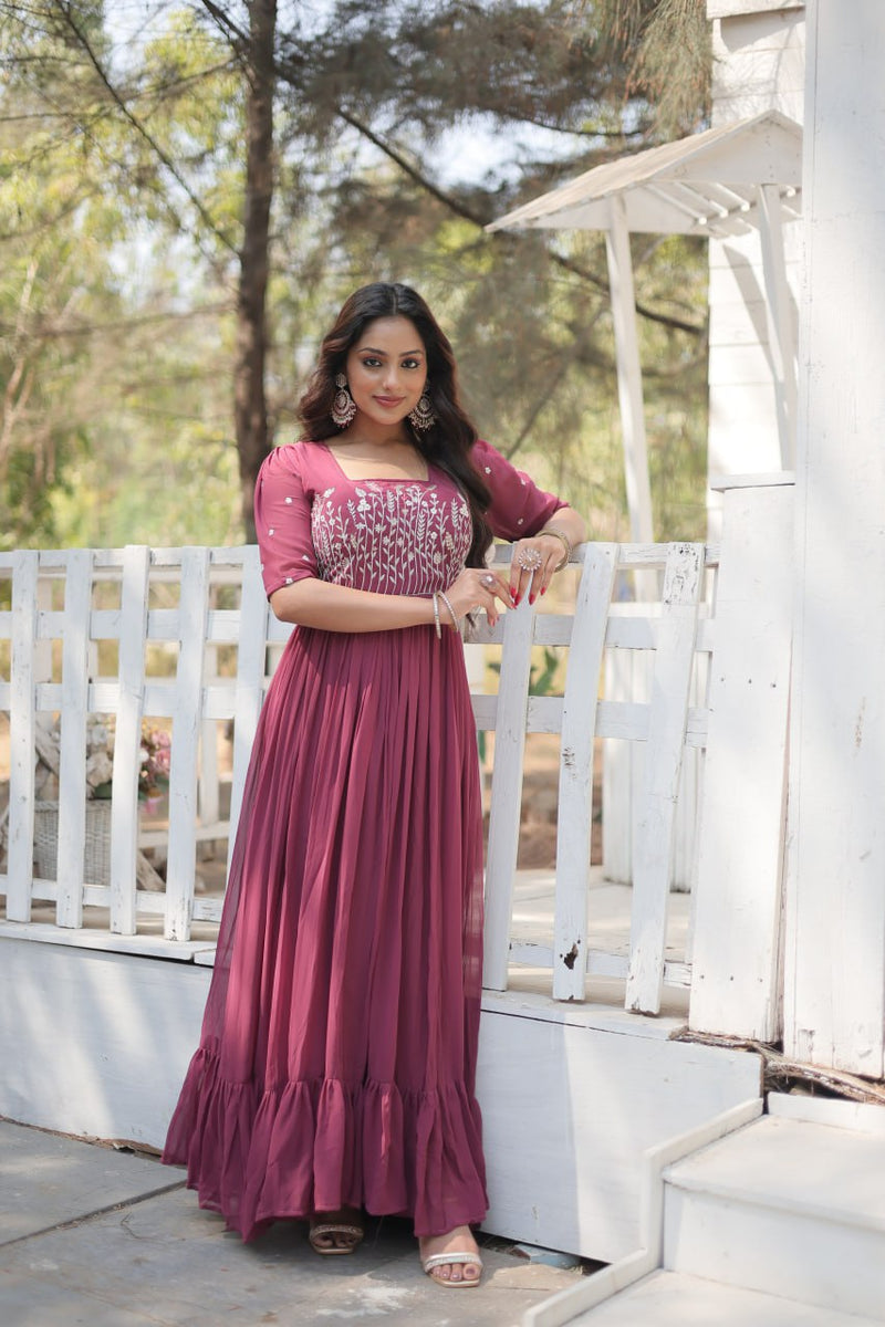 Partywear Embroidered Work GOWN KA-1109