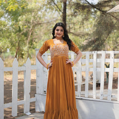 Partywear Embroidered Work GOWN KA-1109