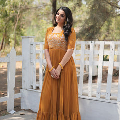 Partywear Embroidered Work GOWN KA-1109