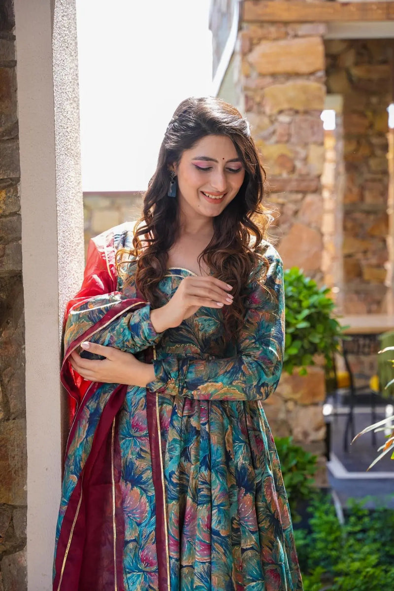 Nikita Premium Quality Maxi Anarkali Suit Set