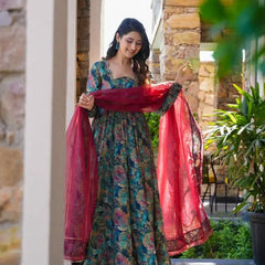 Nikita Premium Quality Maxi Anarkali Suit Set