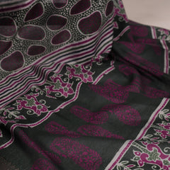 Green Color Printed With Temple Border Polyester Viscose Chanderi Saree