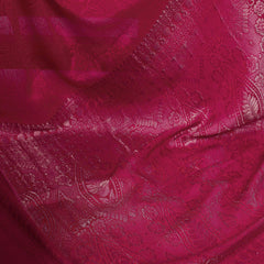 Pink Color Self Printed With Zari Weaving Work Chinon Saree
