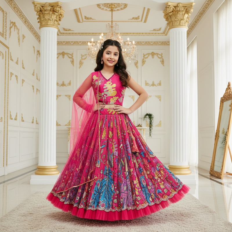 LAHENGA CHOLI SET FULLY STTICHED