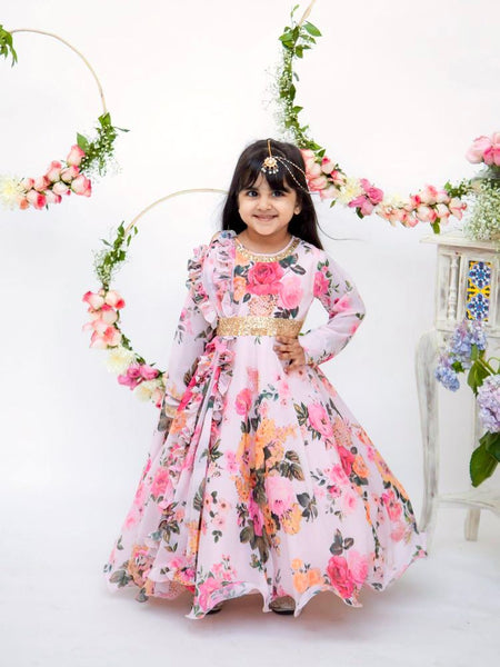 New Designer Heavy Fox Georgette Digital Print Gownn OC-142