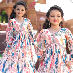 New Designer Heavy Fox Georgette Gownn OC-155