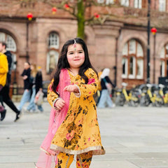 New Designer Heavy Fox Georgette Dhoti Salwarr Suit OC-160 Yellow Master
