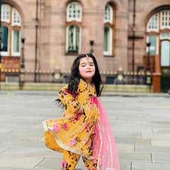New Designer Heavy Fox Georgette Dhoti Salwarr Suit OC-160 Yellow Master