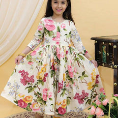Presenting New Designer Heavy Fox Georgettee Gownn With Digital Print work Ready To Wear Collection OC-180