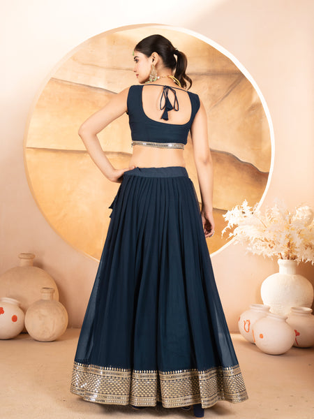 Catalina's Blue Coloured Party Wear Lehenga Choli