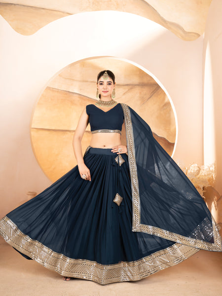 Catalina's Blue Coloured Party Wear Lehenga Choli