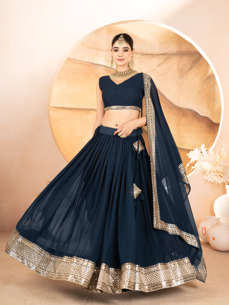 Catalina's Blue Coloured Party Wear Lehenga Choli