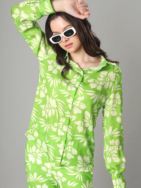 Catchy Neon Color Cotton Rayon Cord Set
