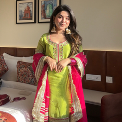 Saumya Neon Sharara Suit Set
