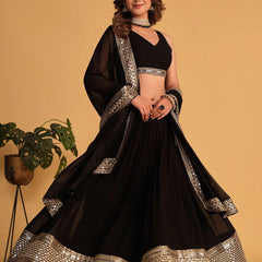 Kalavati's Black Lehenga Choli