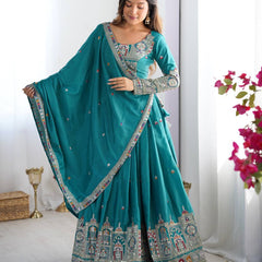warya's Premium Quality Heavy Traditional Rama Lehenga Choli