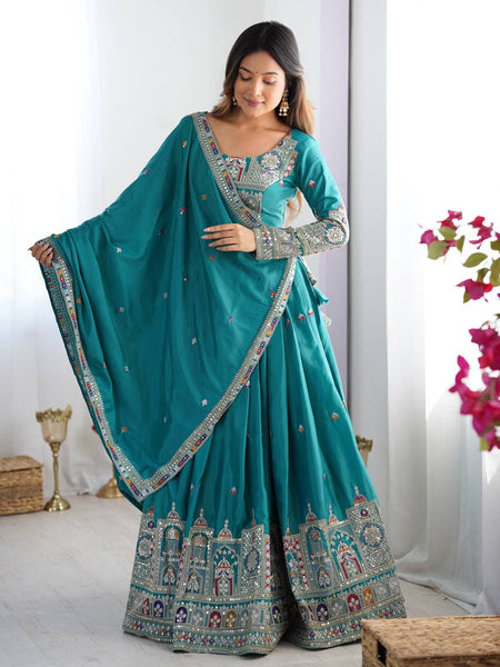 warya's Premium Quality Heavy Traditional Rama Lehenga Choli