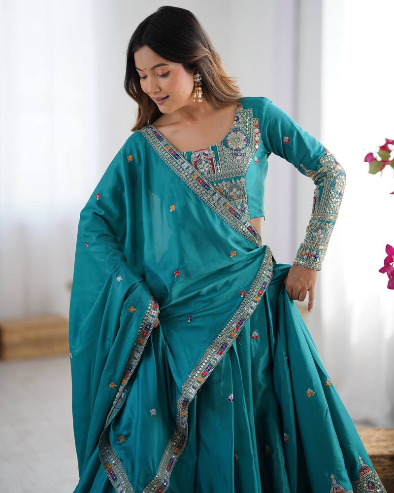 warya's Premium Quality Heavy Traditional Rama Lehenga Choli