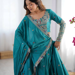 warya's Premium Quality Heavy Traditional Rama Lehenga Choli