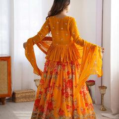 Awarya's Premium Quality Heavy Traditional Koti Lehenga Choli