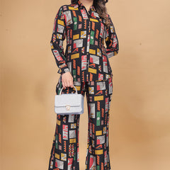 Multi Color Muslin Cotton Printed Cord Set