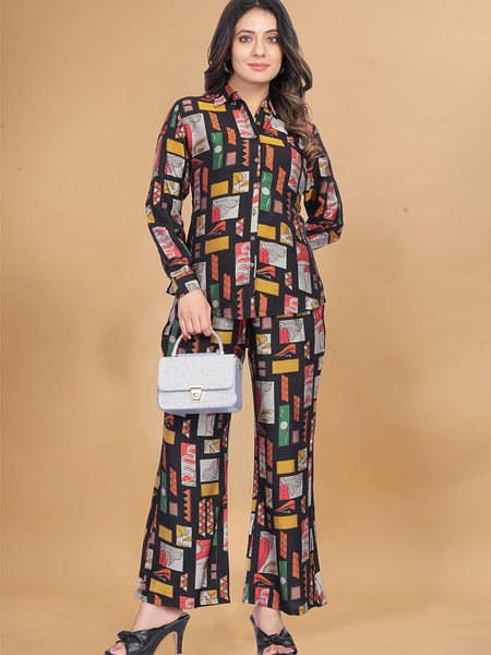 Multi Color Muslin Cotton Printed Cord Set