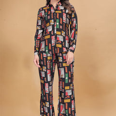 Multi Color Muslin Cotton Printed Cord Set