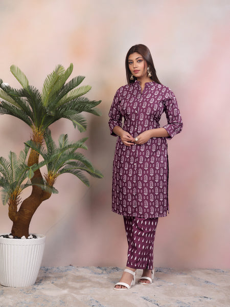 Women Pure Rayon Kurta Palazzo Set
