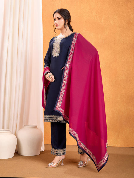 Multi Sequence with cording Work Kurti Set