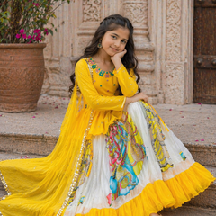 KEDIYA STYLE LAHENGAA SET FULLY STTICHED  OC-185