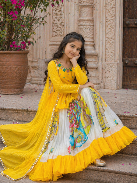 KEDIYA STYLE LAHENGAA SET FULLY STTICHED  OC-185