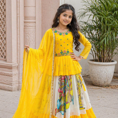 KEDIYA STYLE LAHENGAA SET FULLY STTICHED  OC-185
