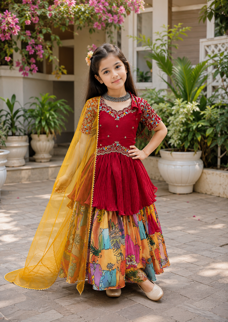 KEDIYA STYLE LAHENGAA SET FULLY STTICHED OC-197 Master