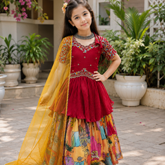 KEDIYA STYLE LAHENGAA SET FULLY STTICHED OC-197 Master