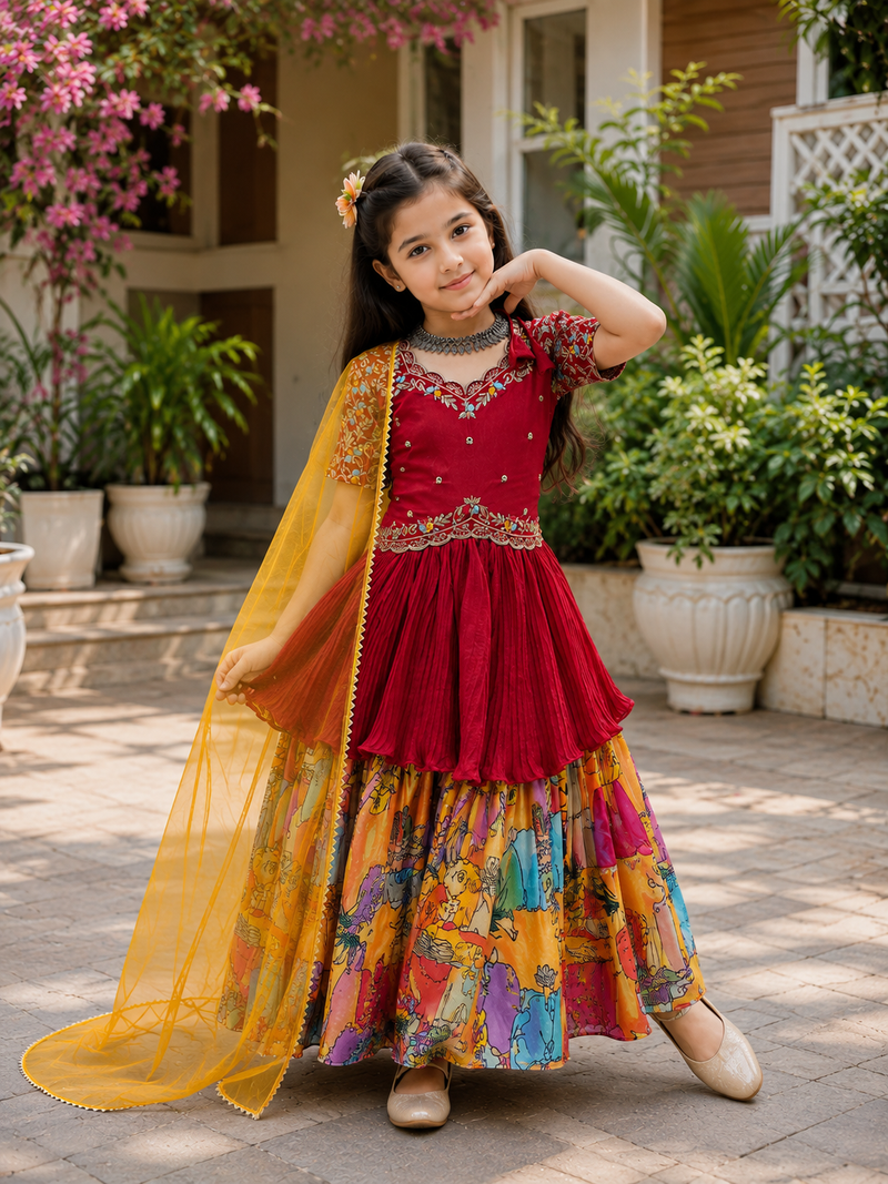 KEDIYA STYLE LAHENGAA SET FULLY STTICHED OC-197 Master