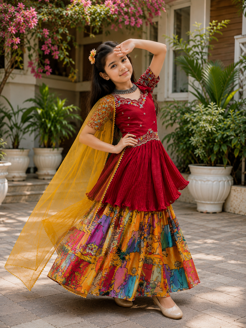 KEDIYA STYLE LAHENGAA SET FULLY STTICHED OC-197 Master