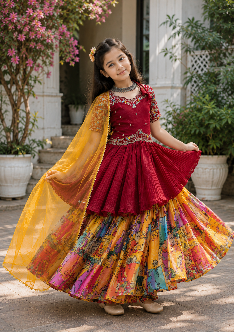 KEDIYA STYLE LAHENGAA SET FULLY STTICHED OC-197 Master