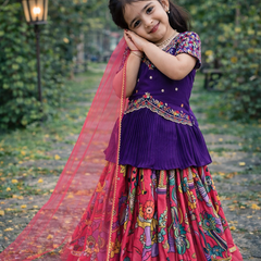 LAHENGAA SET FULLY STTICHED OC-197 Rani