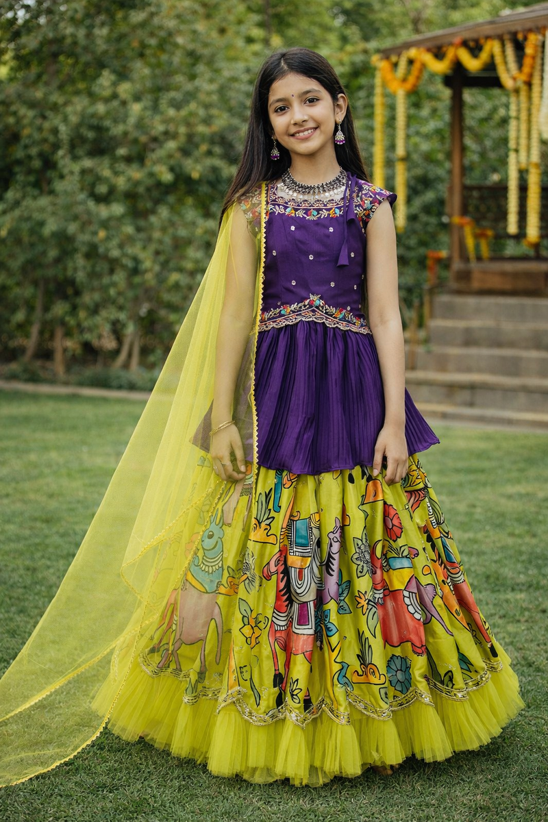 KEDIYA STYLE LAHENGAA SET FULLY STTICHED OC-199
