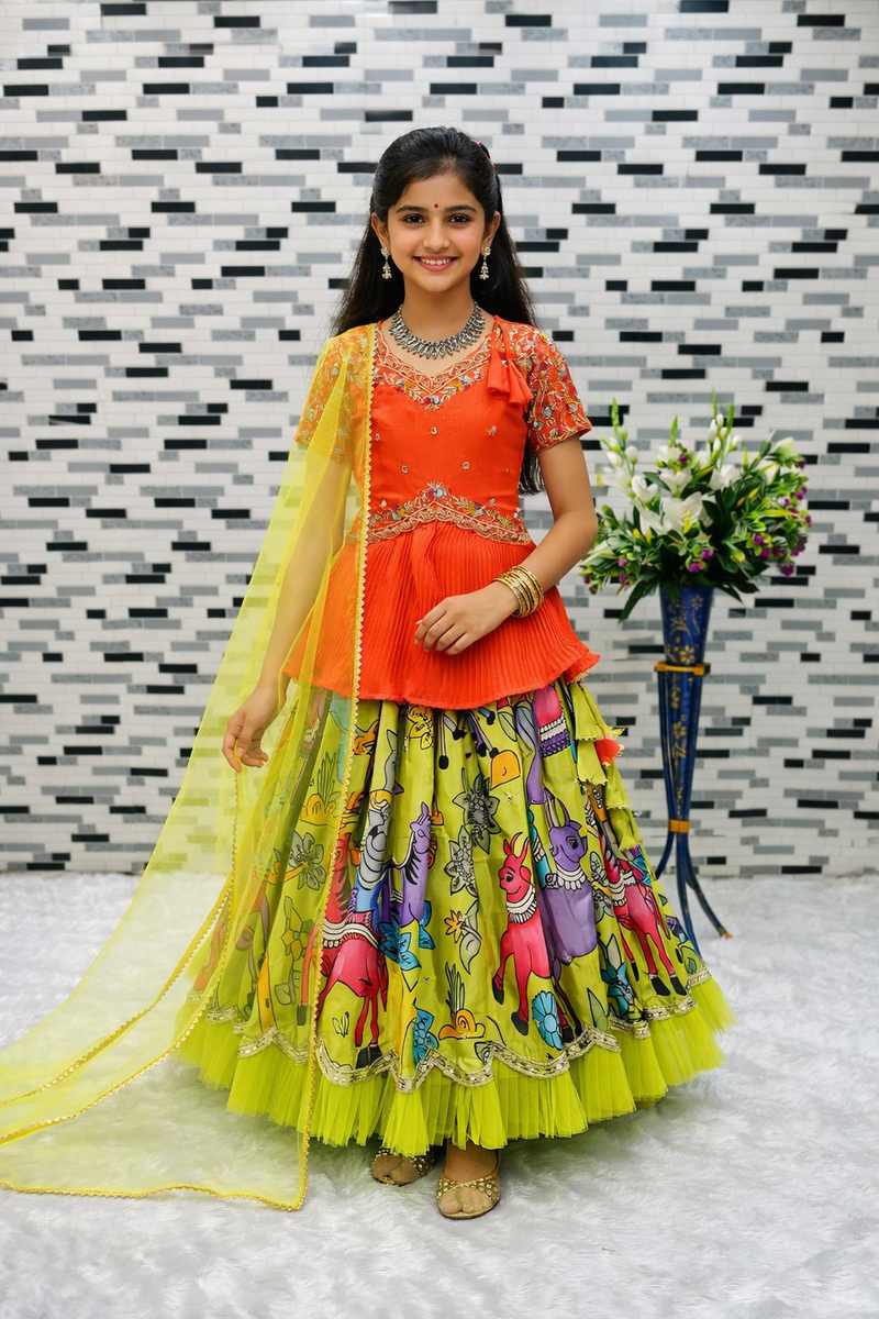KEDIYA STYLE LAHENGAA SET FULLY STTICHED OC-200