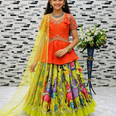 KEDIYA STYLE LAHENGAA SET FULLY STTICHED OC-200