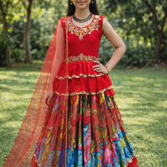 KEDIYA STYLE LAHENGAA SET FULLY STTICHED OC-189