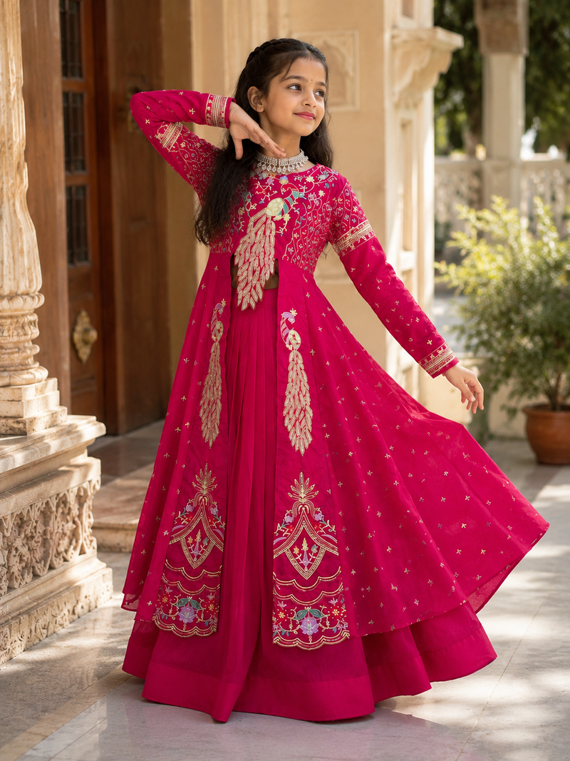 Premium Quality Heavy Traditional Crop Top with Shrug