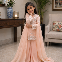 Premium Beautiful Kids Top Palazzo And Dupatta Set