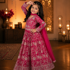 Launching New Collection Beautifull Kids Gownn Set OC-206