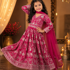 Launching New Collection Beautifull Kids Gownn Set OC-206