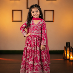 Launching New Collection Beautifull Kids Gownn Set OC-206