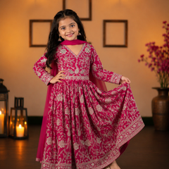 Launching New Collection Beautifull Kids Gownn Set OC-206
