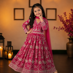 Launching New Collection Beautifull Kids Gownn Set OC-206